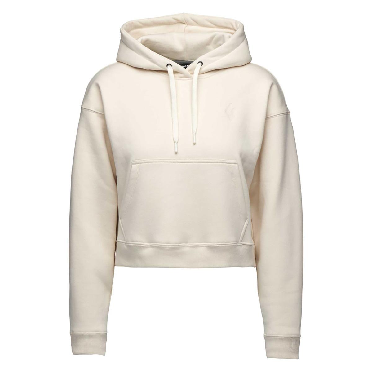 Black Diamond Crop PO Hoody Women's in Off White